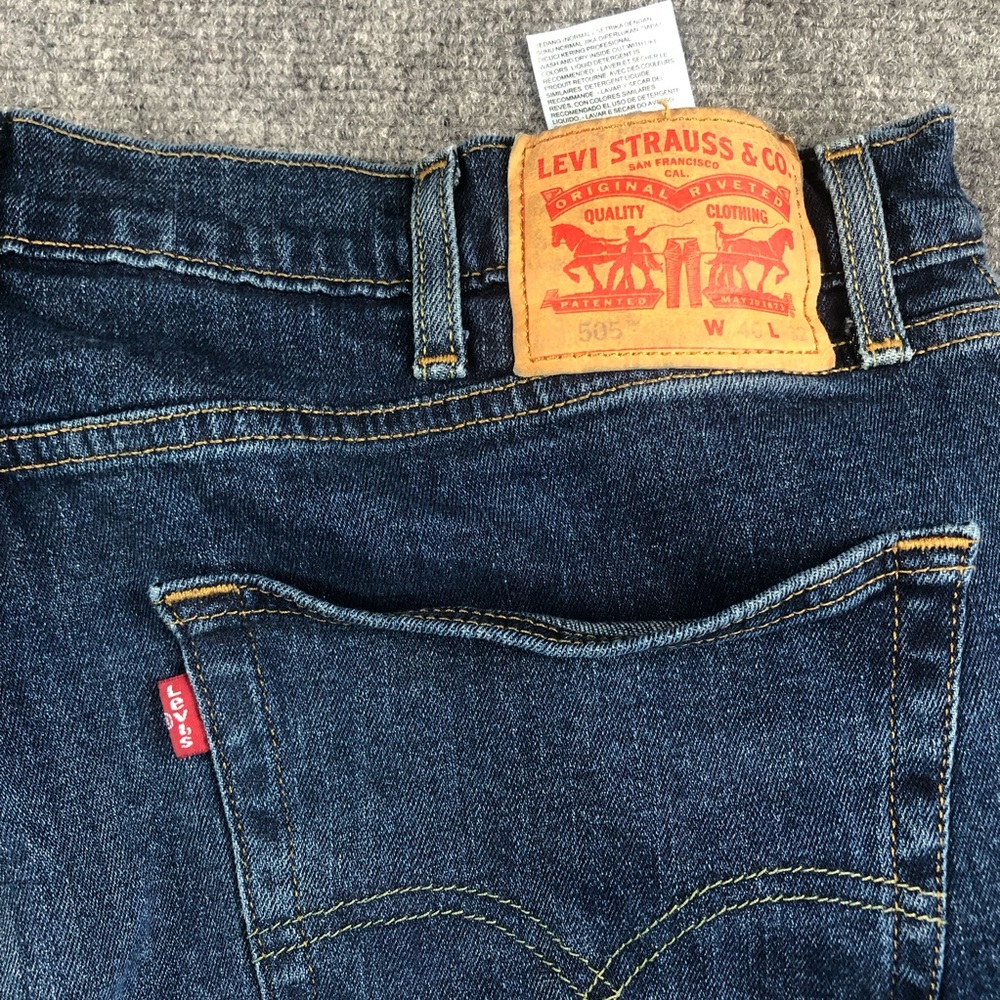 Levi’s Men’s 505 Regular Fit Jeans - Picture 8 of 13